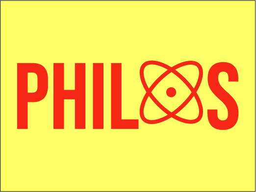 Philos logo su sfondo giallo